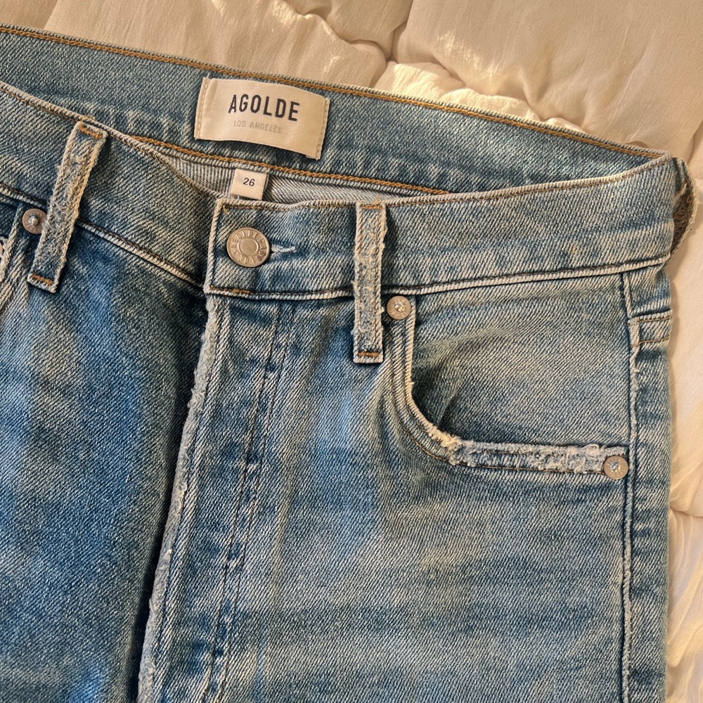 Agolde Classic Light Blue Jeans